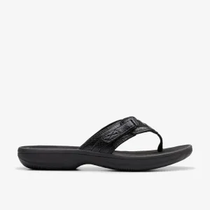 Clarks Women's Breeze Sea H Black Snake | Pink Ombre