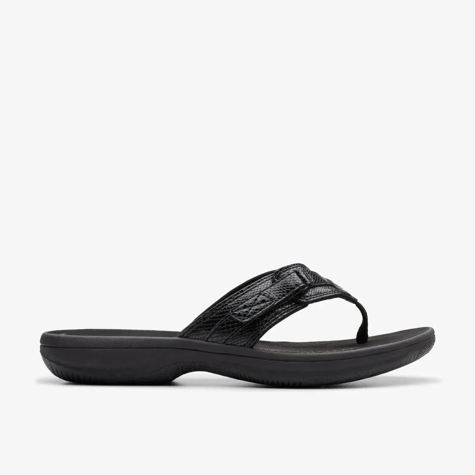 Clarks Women's Breeze Sea H Black Snake | Pink Ombre