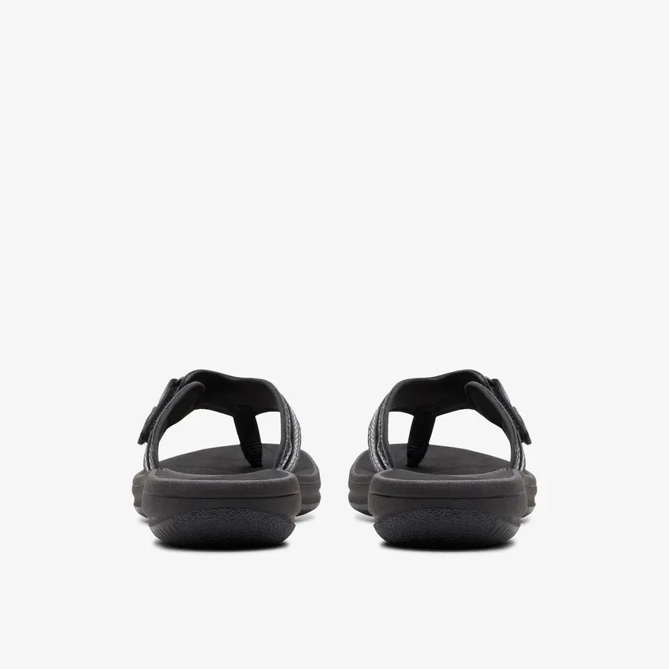 Clarks Women's Breeze Sea H Black Snake | Pink Ombre