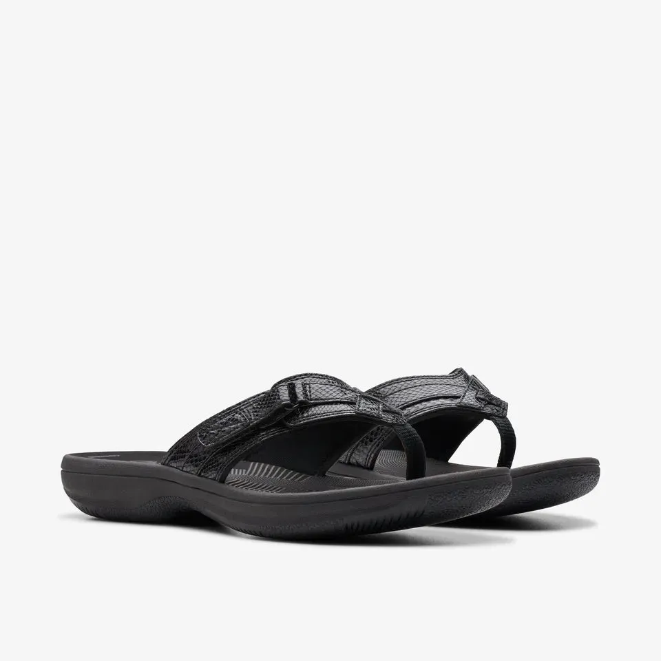 Clarks Women's Breeze Sea H Black Snake | Pink Ombre