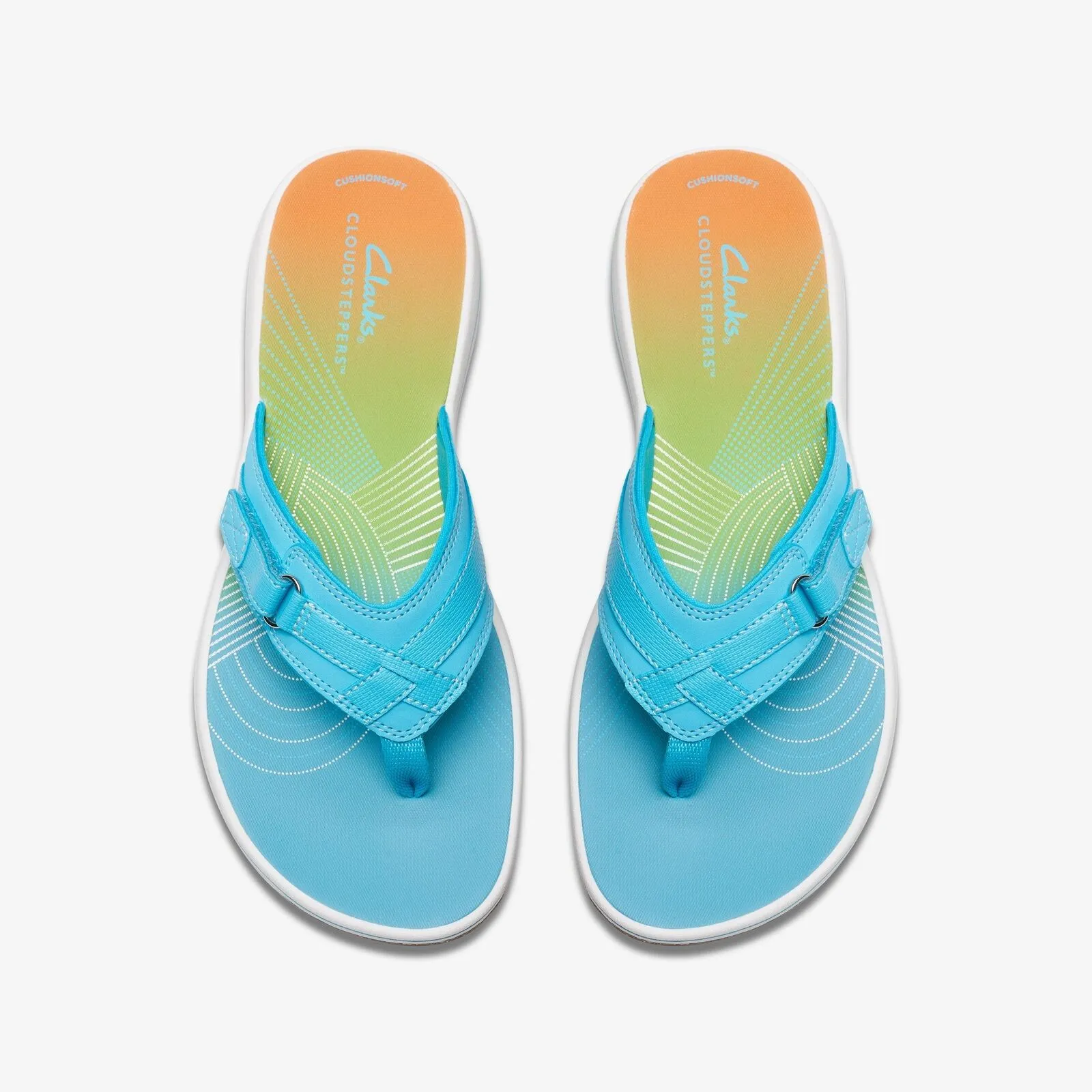 Clarks Women's Breeze Sea H Turquoise Ombre | Light Taupe