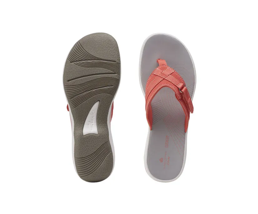 Clarks Women's Breeze Sea White | Bright Coral | Rose Gold