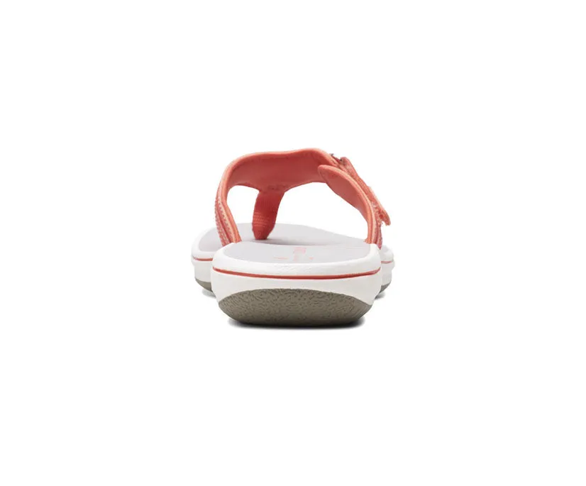 Clarks Women's Breeze Sea White | Bright Coral | Rose Gold