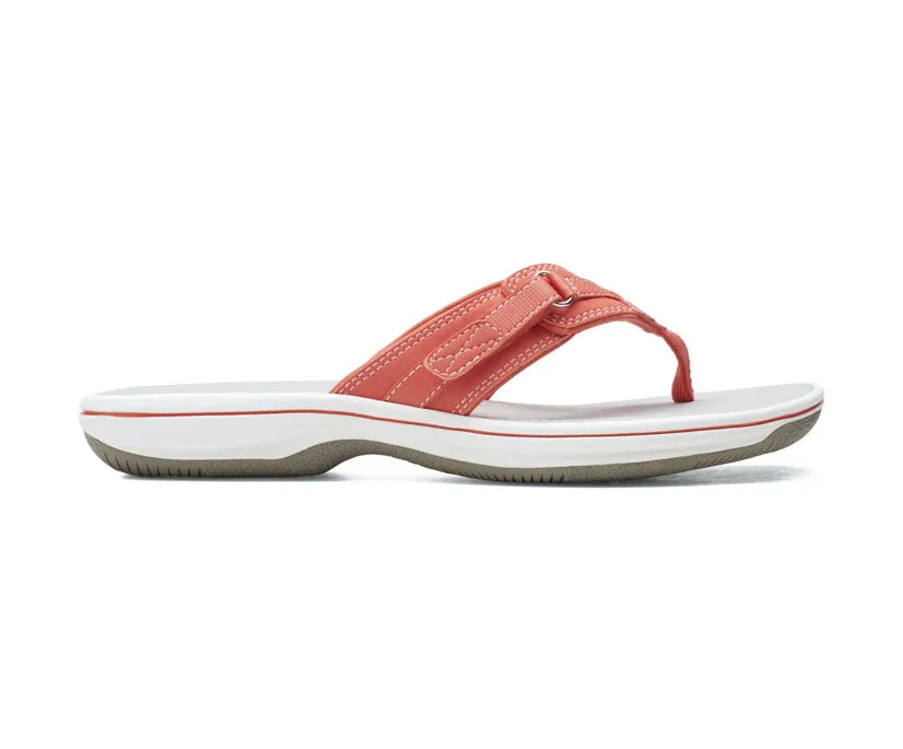 Clarks Women's Breeze Sea White | Bright Coral | Rose Gold