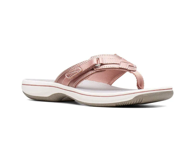 Clarks Women's Breeze Sea White | Bright Coral | Rose Gold