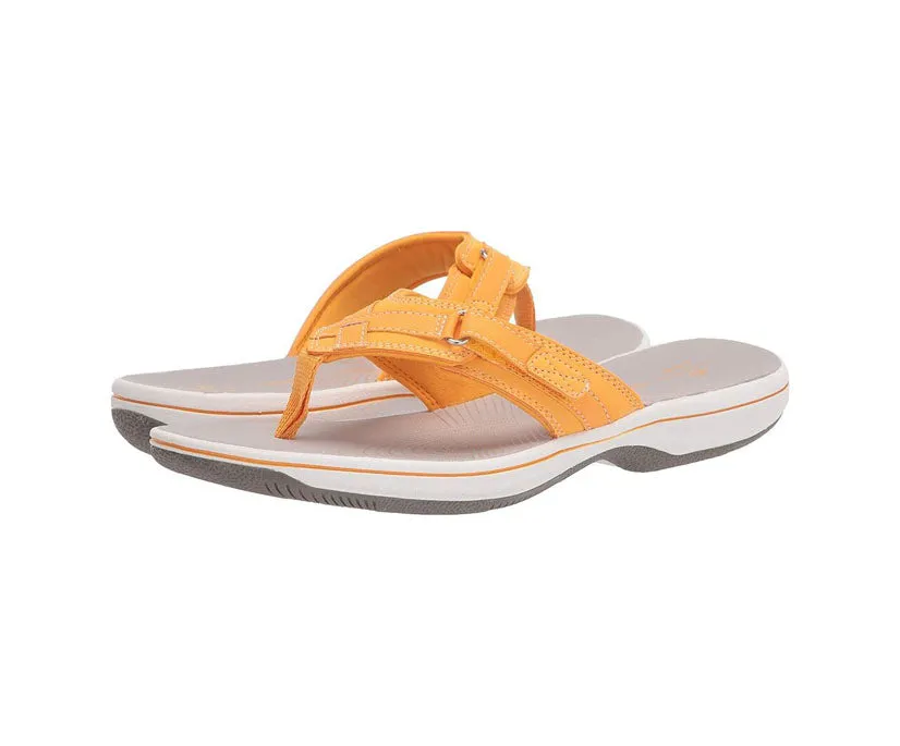 Clarks Women's Breeze Sea White | Burnt Yellow | Lavender