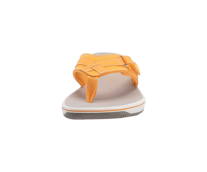 Clarks Women's Breeze Sea White | Burnt Yellow | Lavender