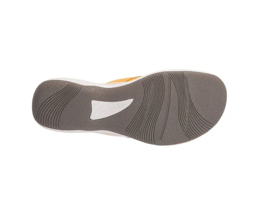 Clarks Women's Breeze Sea White | Burnt Yellow | Lavender