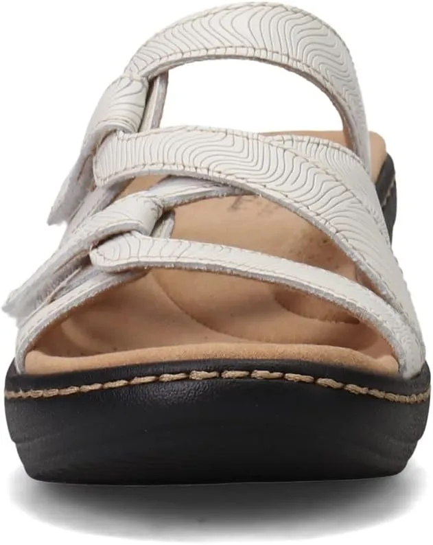 Clarks Women's Merliah Karli Sandal, White, 9 Narrow