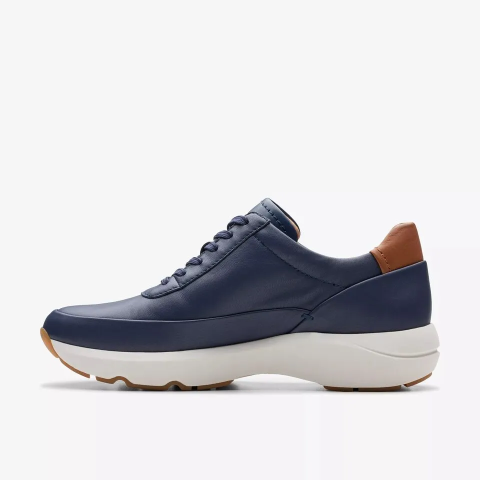 Clarks Women's Tivoli Zip Navy | Sand Combi Leather