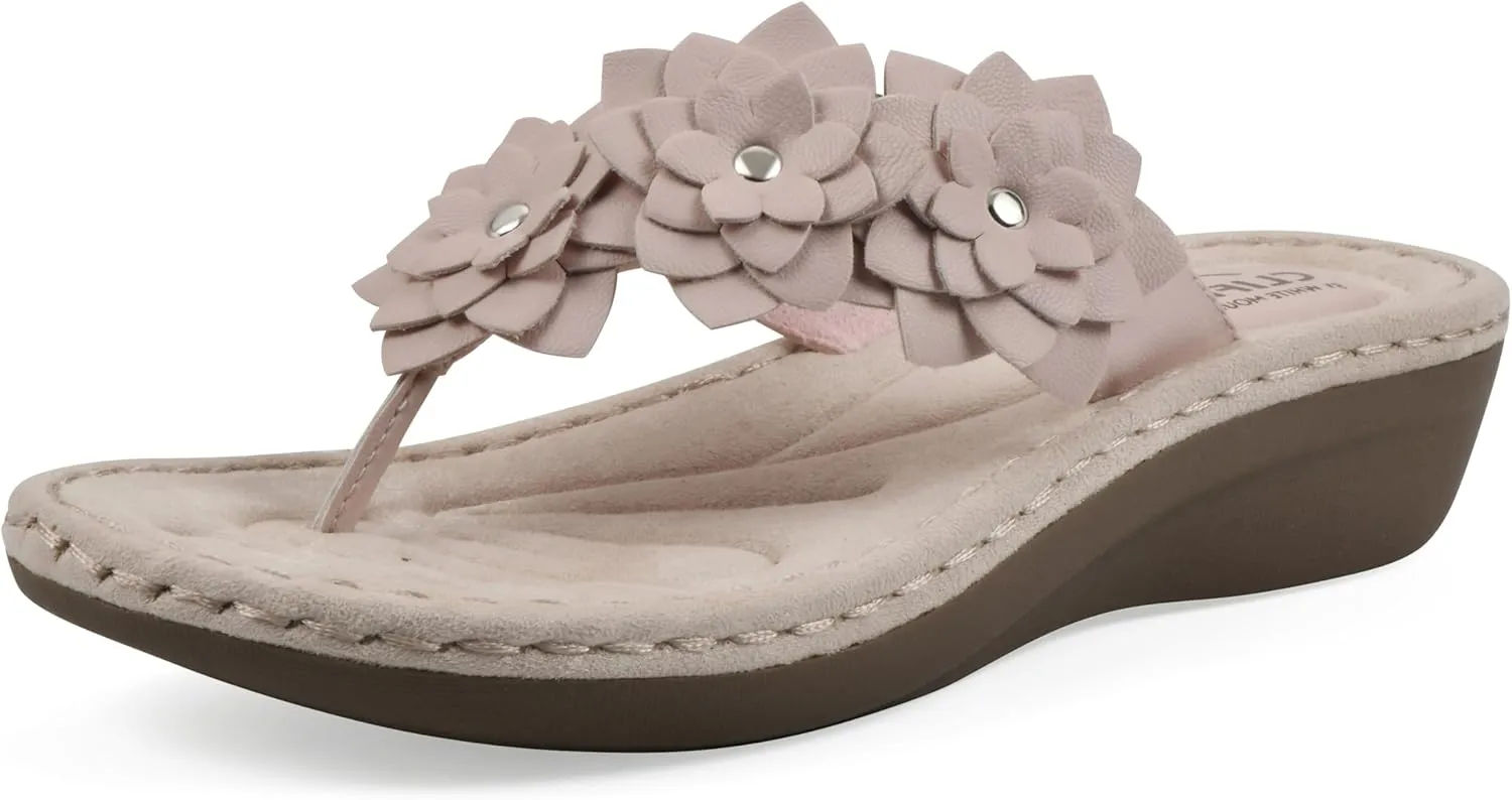 CLIFFS BY WHITE MOUNTAIN Women's Content Floral Sandal