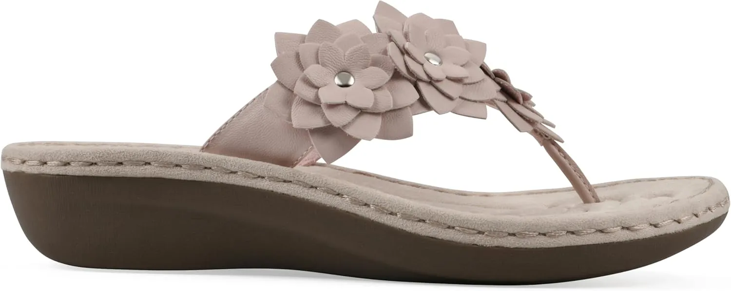 CLIFFS BY WHITE MOUNTAIN Women's Content Floral Sandal