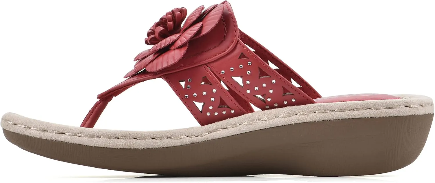 CLIFFS BY WHITE MOUNTAIN Women's Cynthia Wedge Sandal