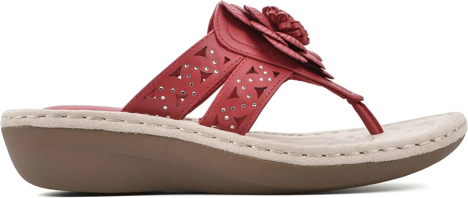 CLIFFS BY WHITE MOUNTAIN Women's Cynthia Wedge Sandal