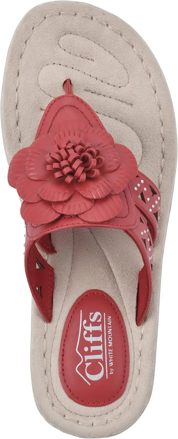 CLIFFS BY WHITE MOUNTAIN Women's Cynthia Wedge Sandal