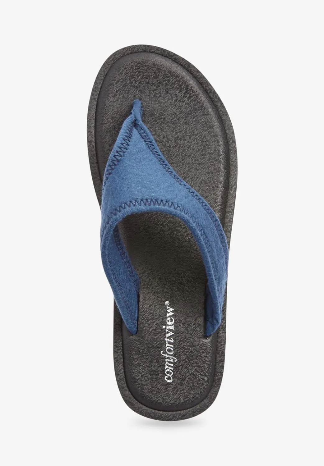 Comfortview Women's Wide Width The Sylvia Soft Footbed Sandal