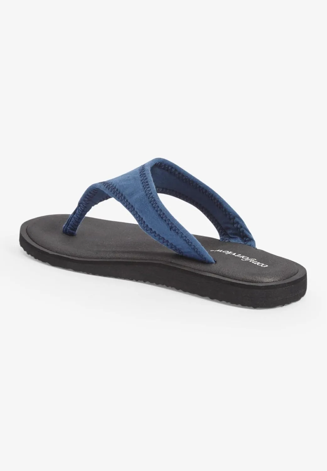 Comfortview Women's Wide Width The Sylvia Soft Footbed Sandal