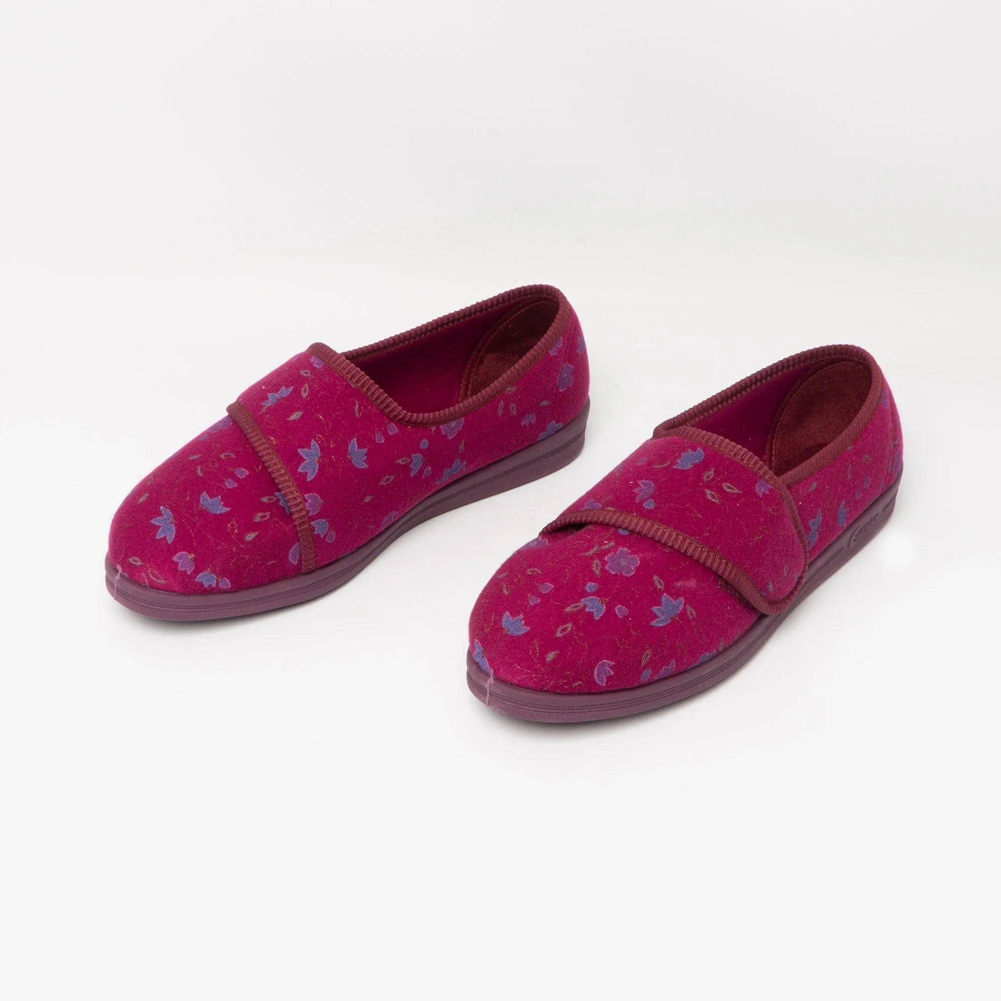 Comfylux SALLY Womens Full Slippers Wine
