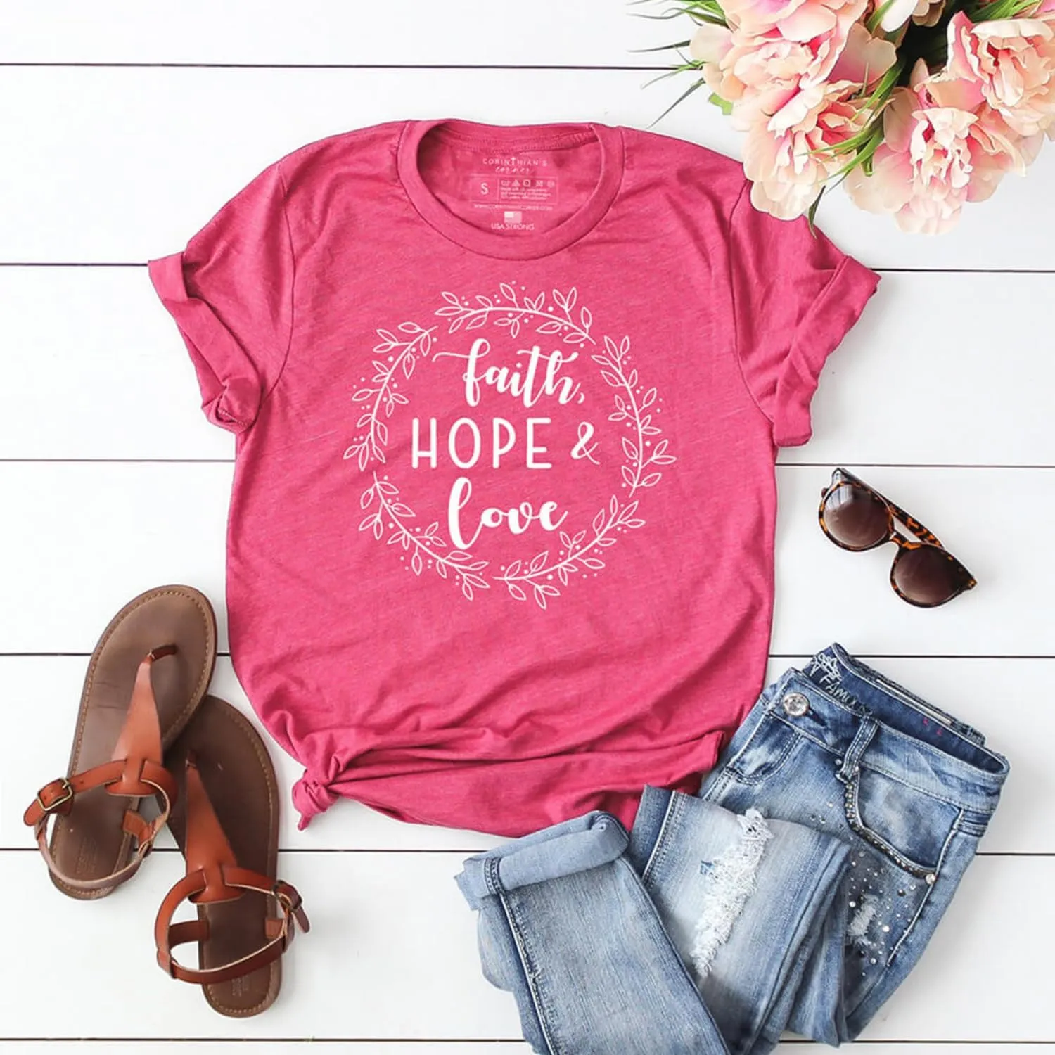 Corinthian's Corner | Christian Shirts for Women | Religious Graphic Tees | Christian Gifts