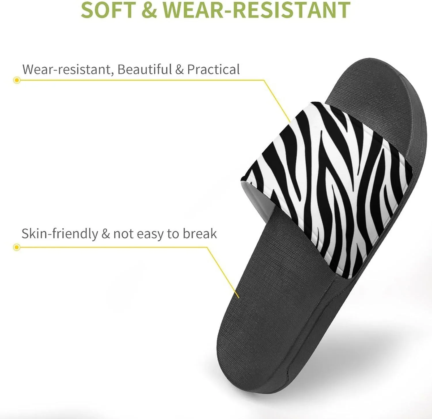 Cow Print Slippers Mens Women Slides Shoes Sandals Non Slip Summer Slipper for Outdoor Beach Home Indoor