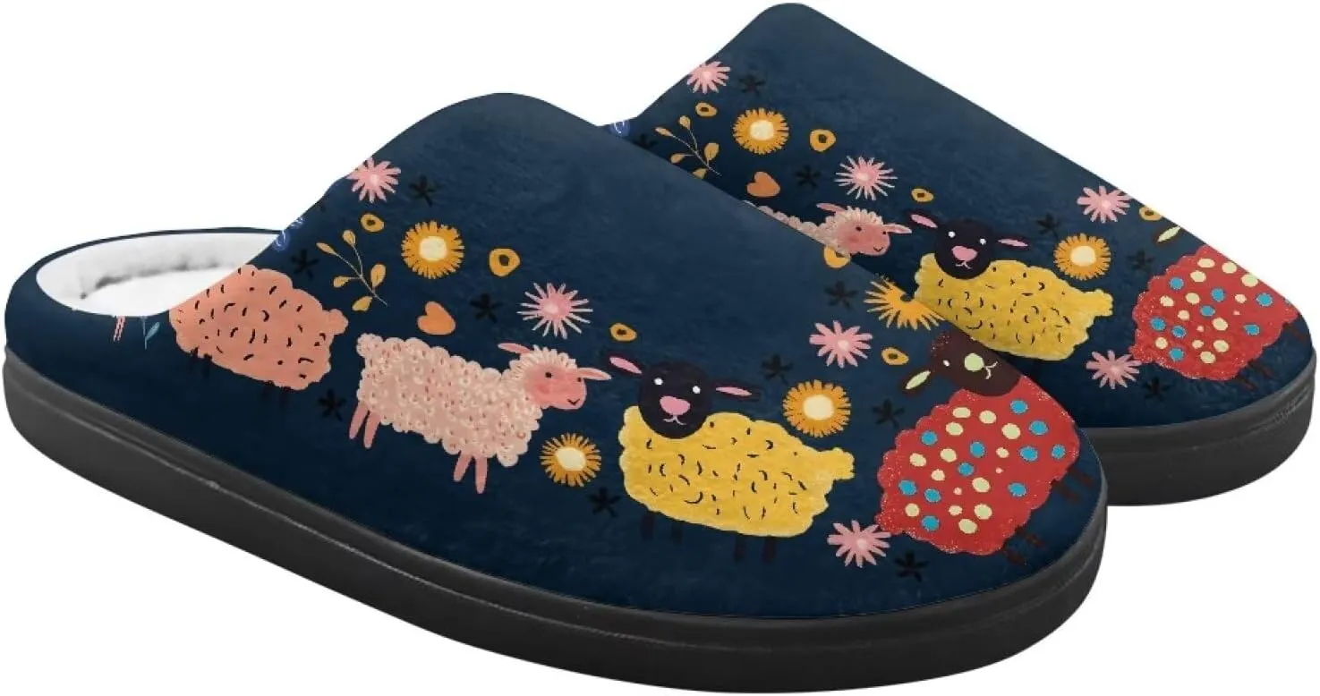 Cute Kids Slippers for Boys and Girls, Soft Warm Home Slippers for Winter, Anti-Slip Closed Toe Fuzzy Slippers
