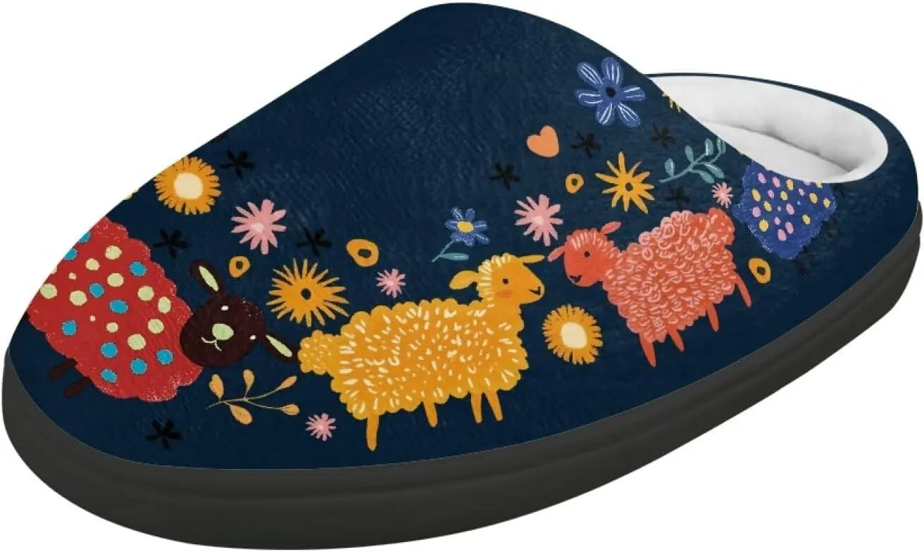 Cute Kids Slippers for Boys and Girls, Soft Warm Home Slippers for Winter, Anti-Slip Closed Toe Fuzzy Slippers