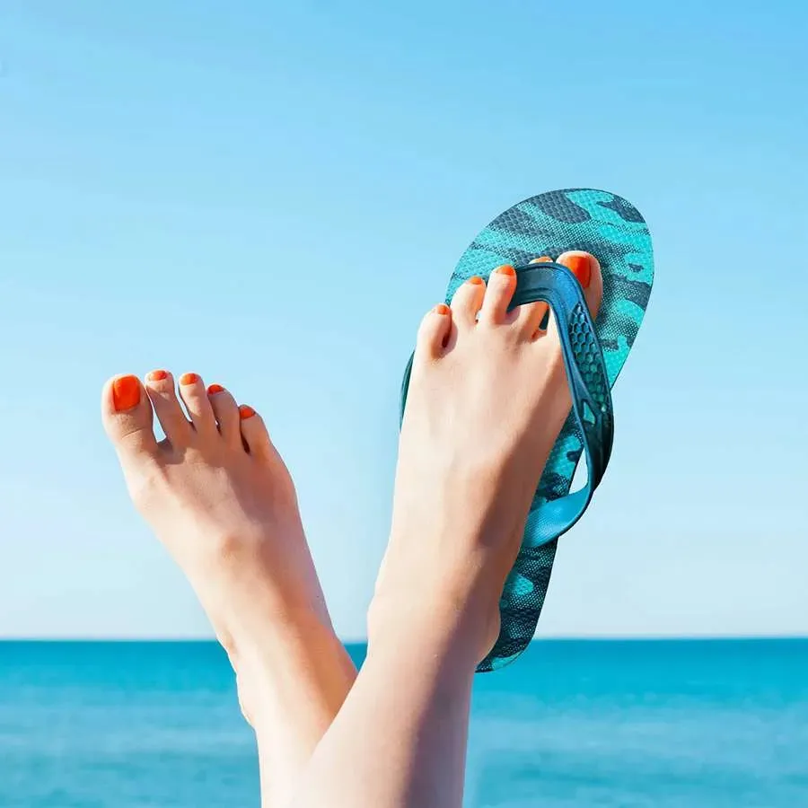 Design Rubber Women Toe Post Flip Flop Beach Slipper for Sea ~5212