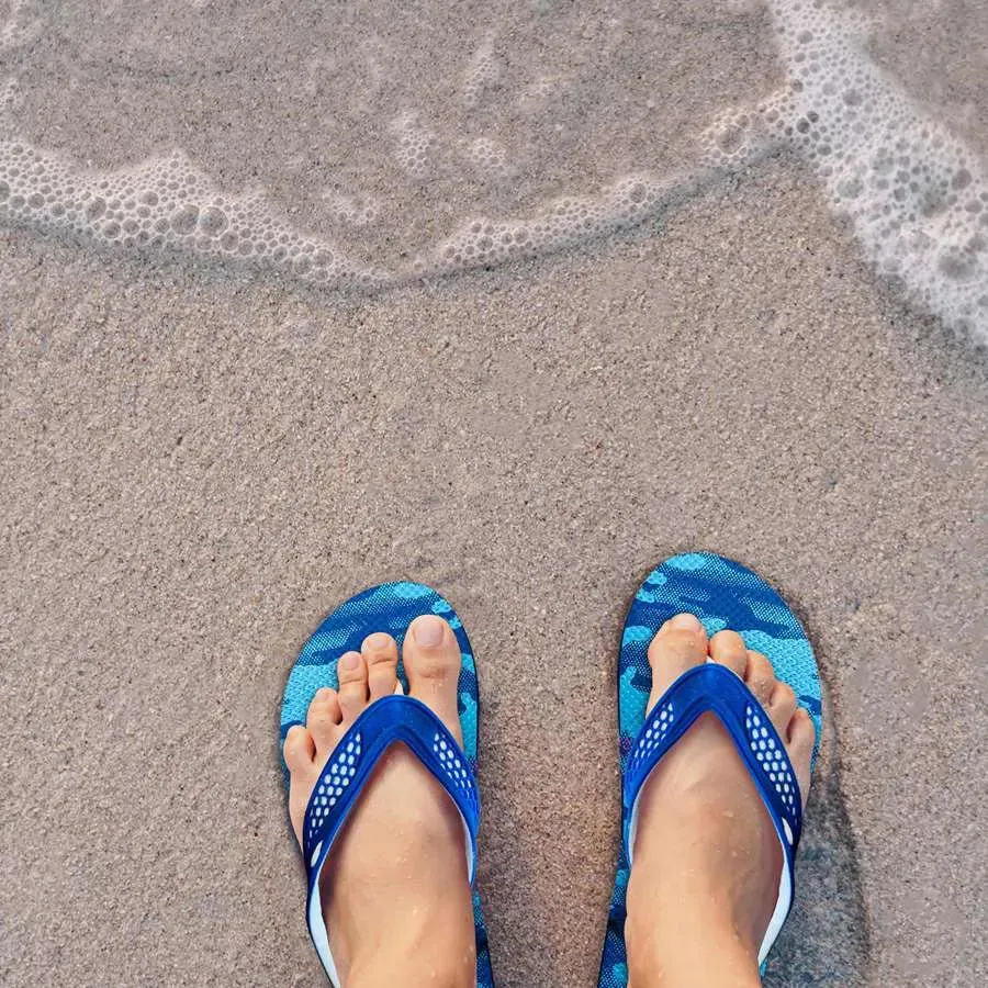 Design Rubber Women Toe Post Flip Flop Beach Slipper for Sea ~5212