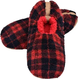 DICUIRD Mens Slipper Socks With Non Skid Bottoms, Warm Slipper Socks With Grippers For Men, Fuzzy House Fabric Slippers