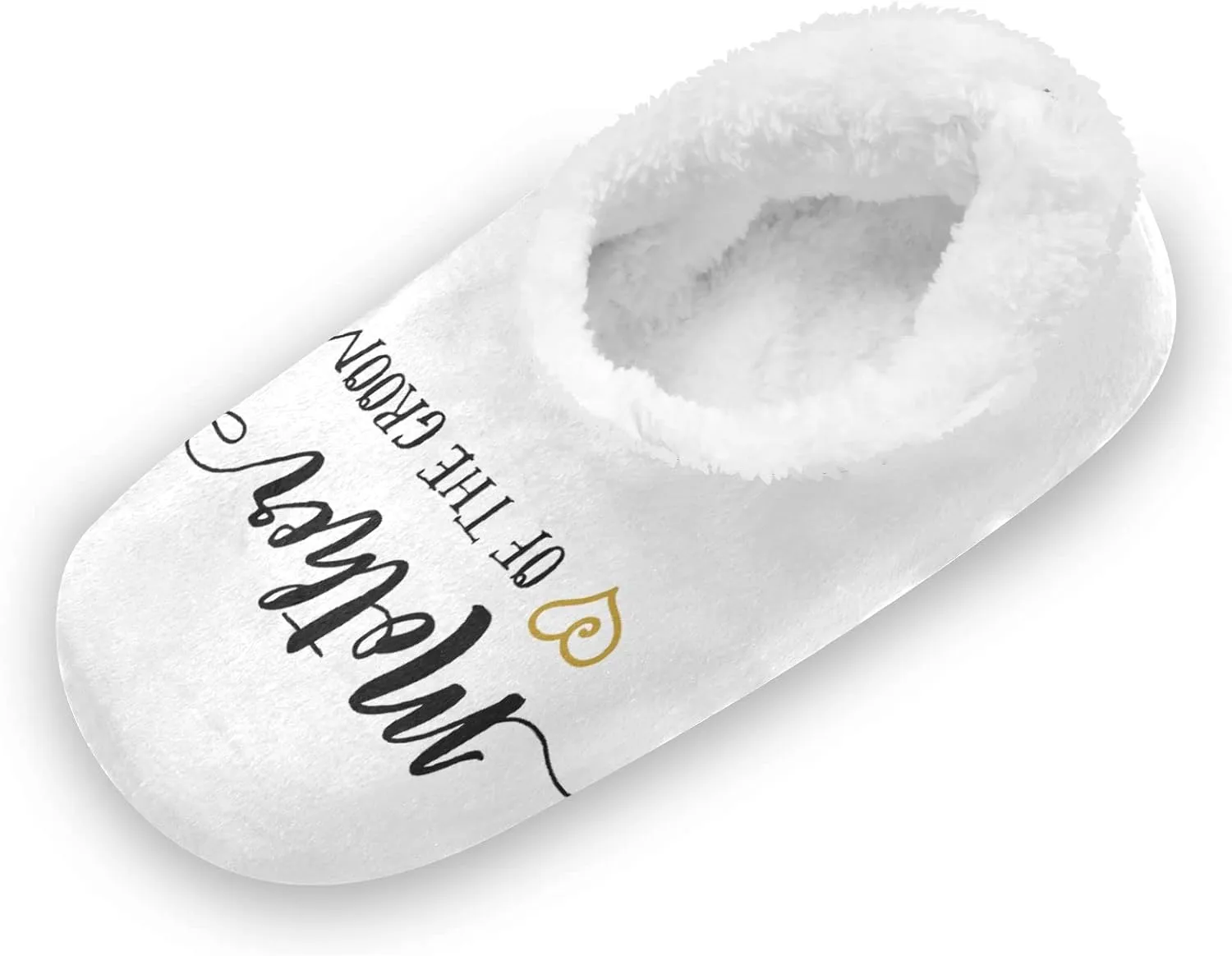 DOMIKING Bride Custom Wedding Bride Slippers Bridesmaid Personalized Bridal Warm Slippers for Bed Bedroom Indoor Guest M