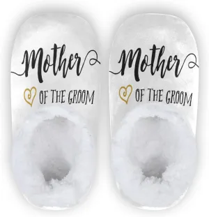 DOMIKING Groom Wedding Bride Slippers Bridesmaid Bridal Bed Slippers for Unisex Women Men M