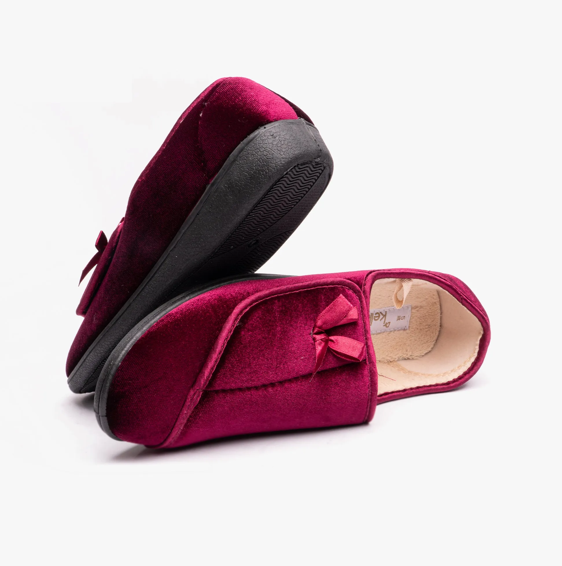 Dr Keller VIOLA Womens Full Slippers Red