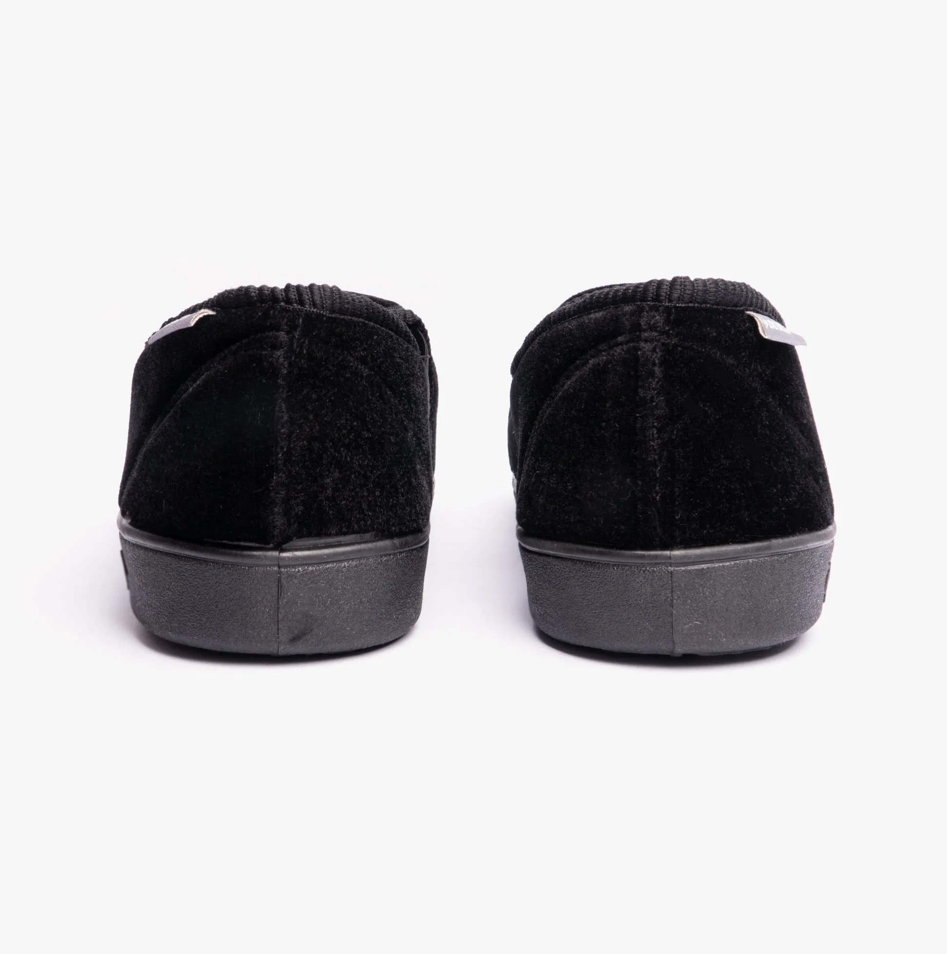 Dunlop WINSTON Mens Full Slippers Black/Grey