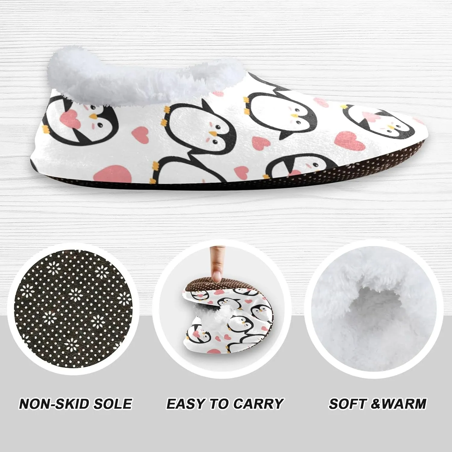Dussdil Kid's Boy's Girl's Slippers Spa Travel House Slipper Shoes Warm Soft Memory Foam Slipper Non Slip for Guest Home Bedroom Slippers XS