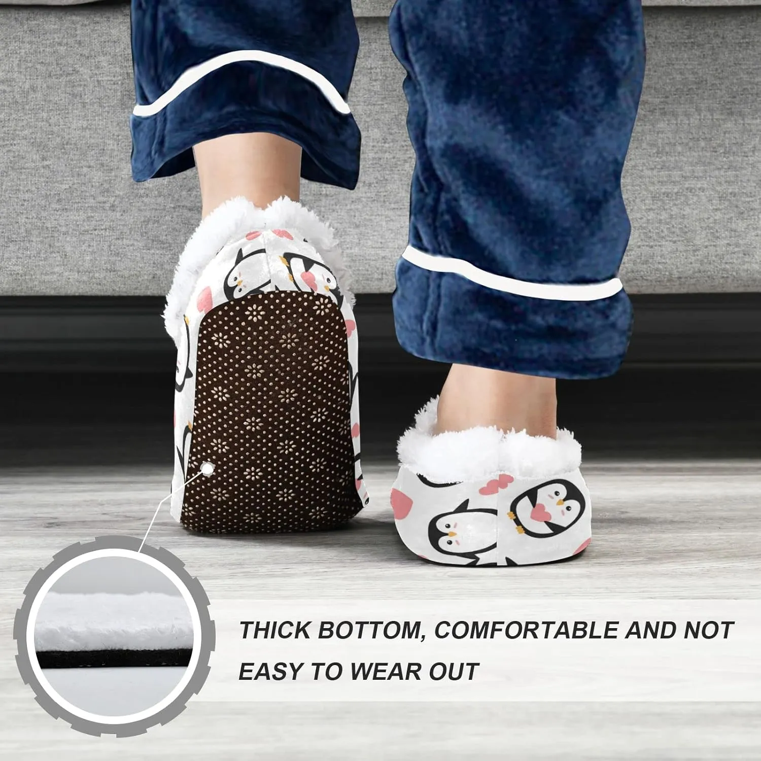 Dussdil Kid's Boy's Girl's Slippers Spa Travel House Slipper Shoes Warm Soft Memory Foam Slipper Non Slip for Guest Home Bedroom Slippers XS
