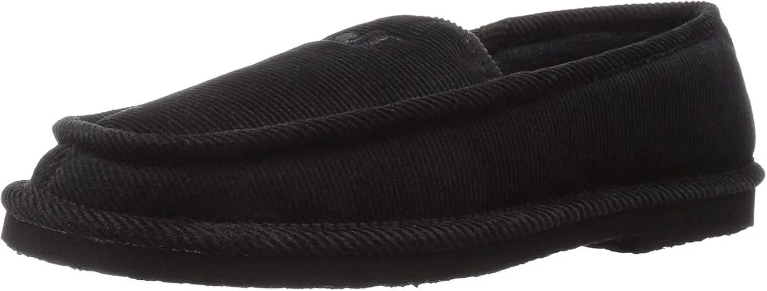 DVS Men's Francisco Black Corduroy Casual Slipper 8