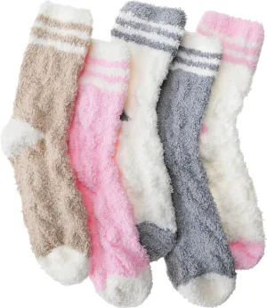 EBMORE Womens Fuzzy Socks Fleece Fluffy Cabin Plush Warm Sleep Soft Cozy Winter Adult Socks