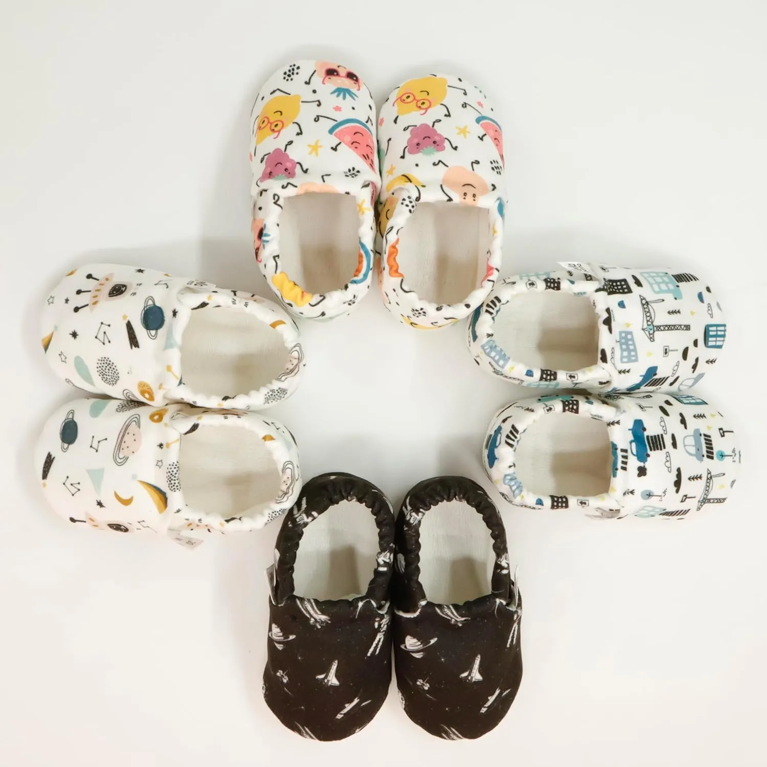 Ella Bonna Cotton Toddler Slippers Baby, Boys Slippers Non-Slip Soft Sole, Stay On Kids Slippers Girls, Baby Booties Socks, Slippers for Girls, Newborn Shoes, Rainbow, 0-6 Months