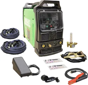 Everlast PowerTIG 210EXT 210Amp Ac Dc Tig Stick Advance Pulse Welder 110/220 Volt Inverter-Based IGBT Technology