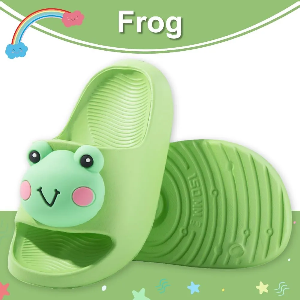 Fiedaz Kids Slides for Girls Boys Toddler Cloud Slides Animal Quick Drying Beach Slides Toddler Pool Shower Flip Flops Slippers