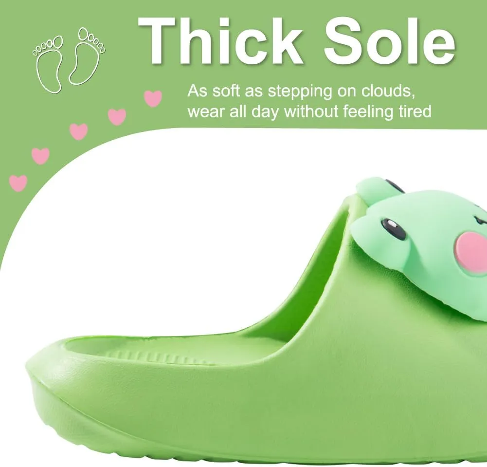 Fiedaz Kids Slides for Girls Boys Toddler Cloud Slides Animal Quick Drying Beach Slides Toddler Pool Shower Flip Flops Slippers