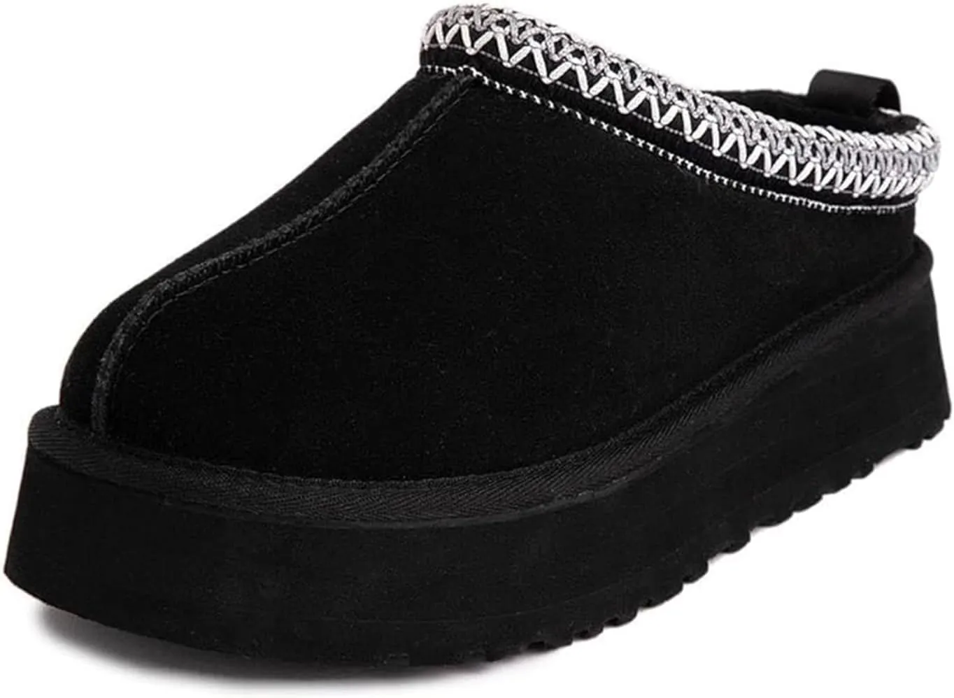 Fleece Lined Women's Mini Ankle Boot Slippers - Classic Snow Boots with Anti-Slip Platforms for Indoor & Outdoor Use