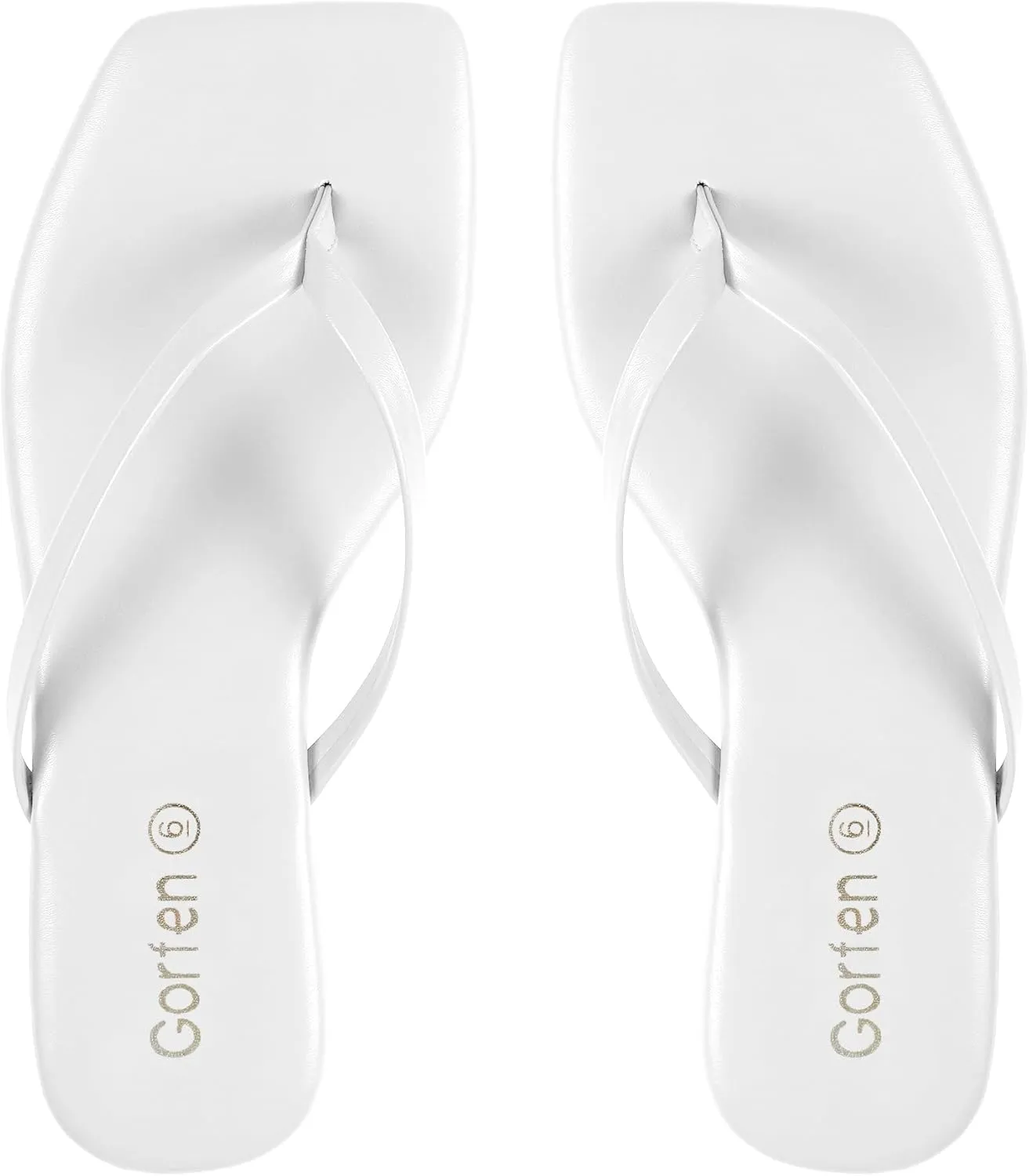 Flip Flops for Women Comfortable Square Toe Casual Beach Sandals Summer Outdoor and Everyday Wear