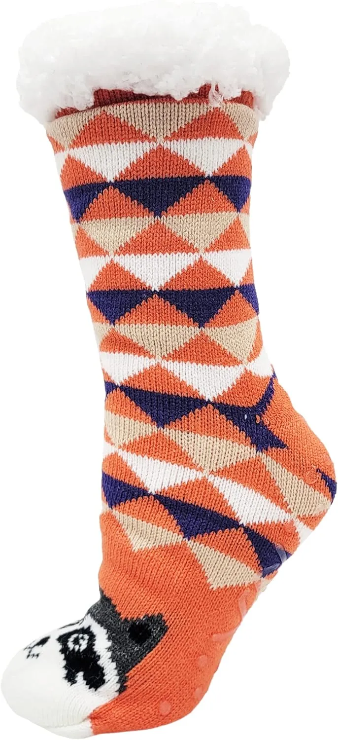 Fluffy Thermal Sherpa Slipper Socks, 3 Pairs for Women, Ultra Soft Christmas Winter Non Skid