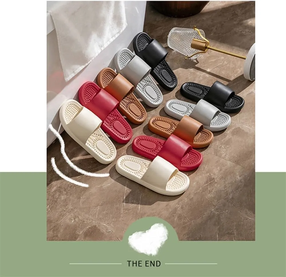 Foot ager Acupressure Slippers For Plantar Fasciitis Pain Relief Women's Men's Reflexology ls Shiatsu Shower Shoes Promoting Blood Circulation Myofascial Release(White,38/39 EU)