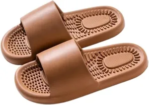 Foot ager Acupressure Slippers For Plantar Fasciitis Pain Relief Women's Men's Reflexology ls Shiatsu Shower Shoes Promoting Blood Circulation Myofascial Release(White,38/39 EU)