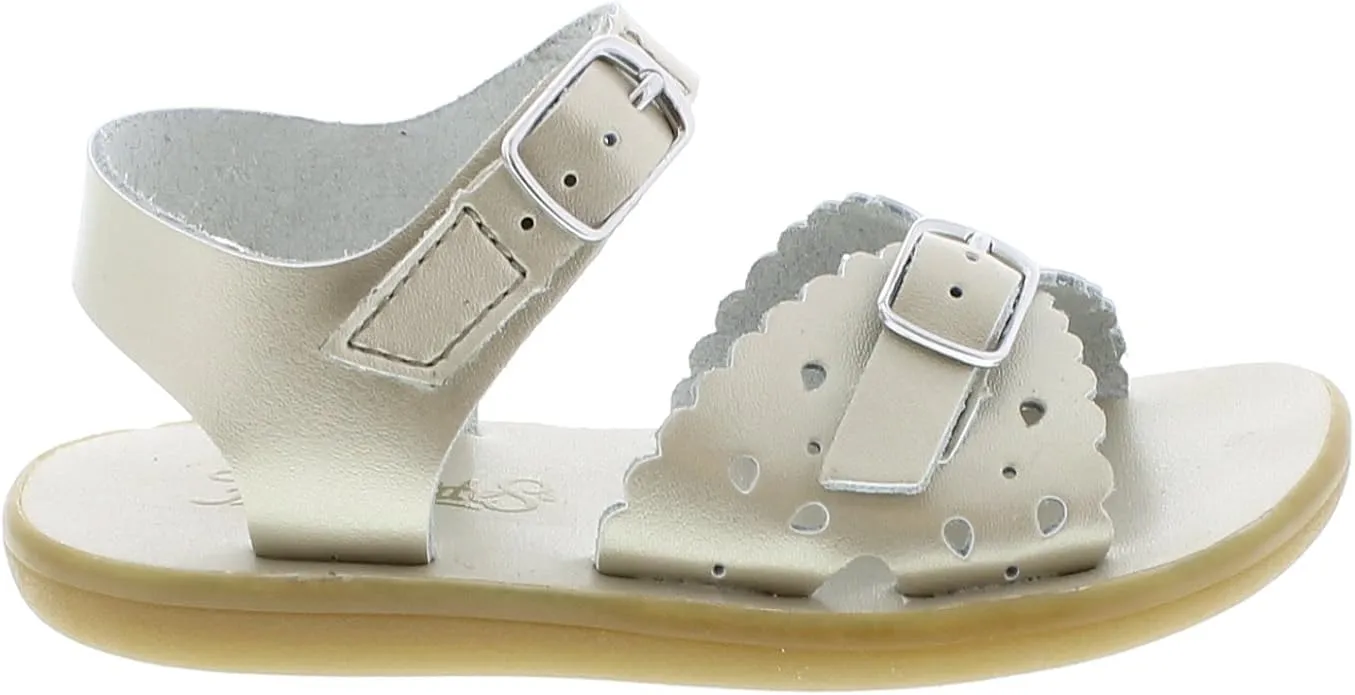 Footmates Eco-Ariel Sandal - Soft Gold Micro