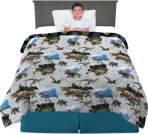 Franco Kids Bedding Soft Microfiber Comforter, Full, Jurassic World