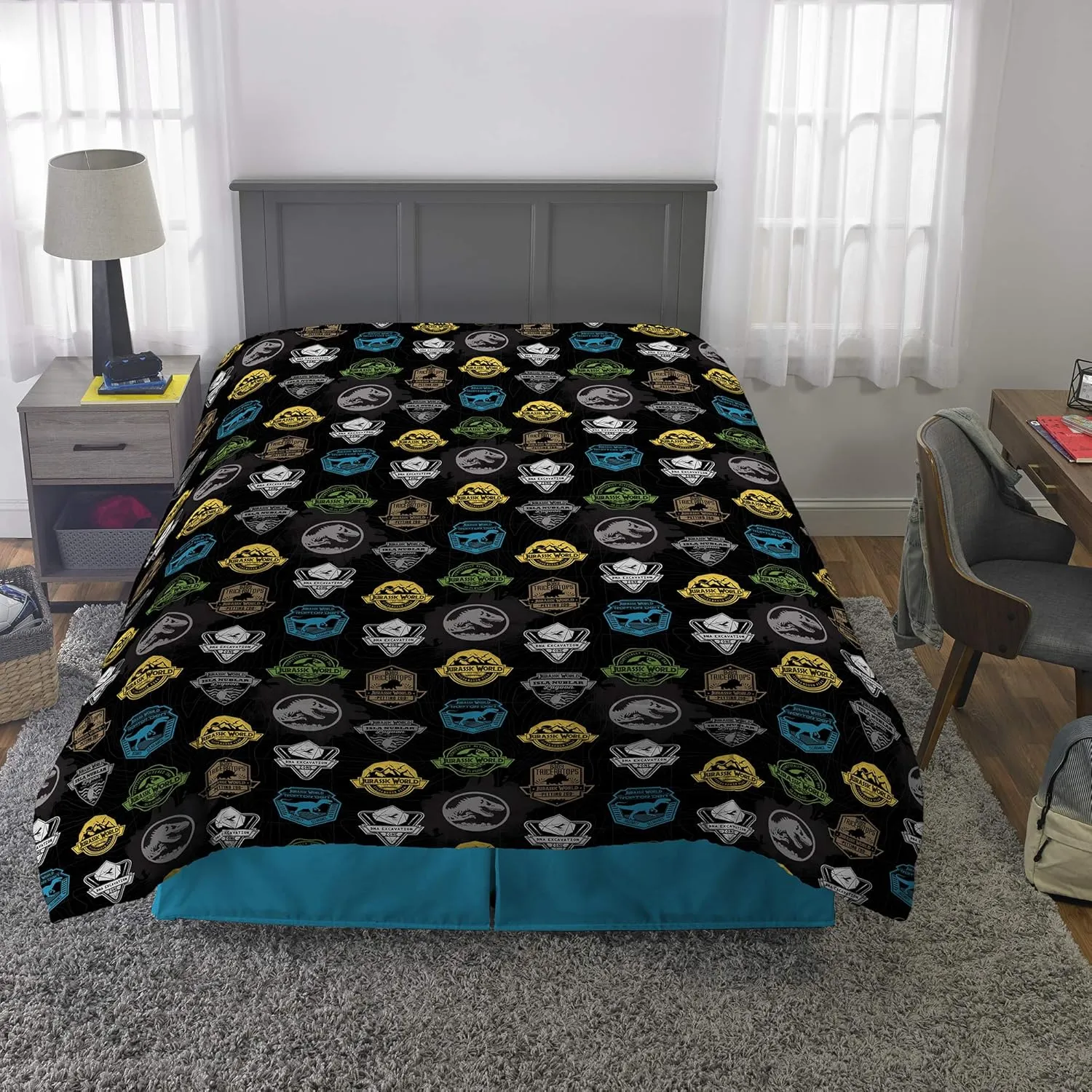 Franco Kids Bedding Soft Microfiber Comforter, Full, Jurassic World