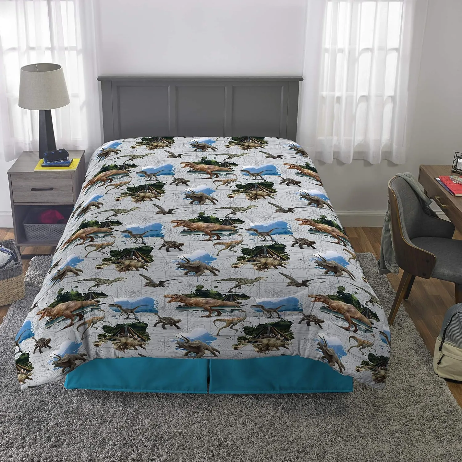 Franco Kids Bedding Soft Microfiber Comforter, Full, Jurassic World